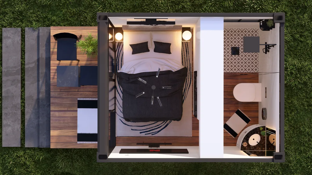 Man standing beside wall.